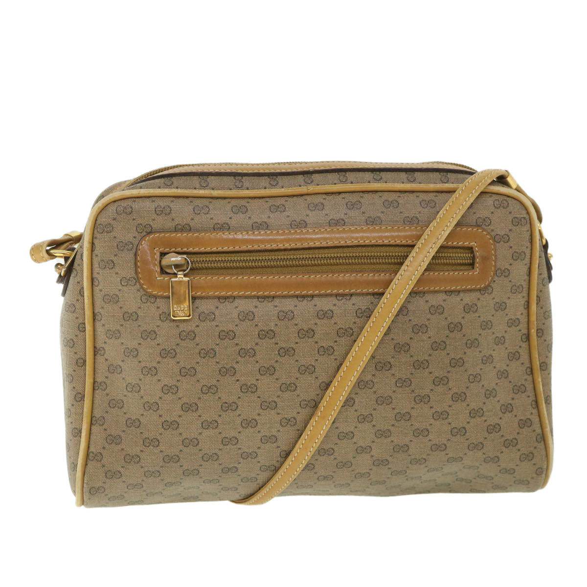 GUCCI Micro GG Supreme Shoulder Bag PVC Leather Beige 007 904 0014 bs9086