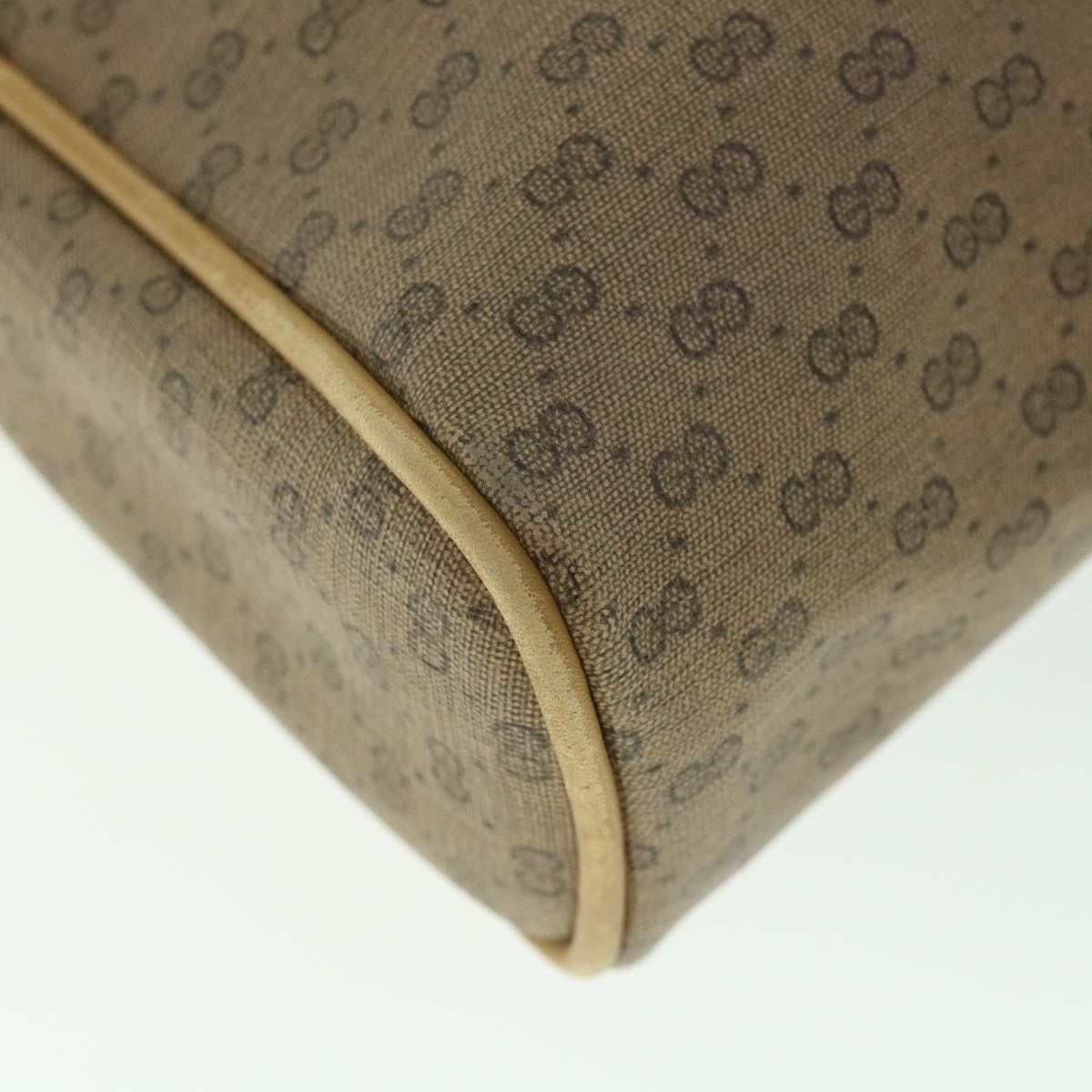 GUCCI Micro GG Supreme Shoulder Bag PVC Leather Beige 007 904 0014 bs9086
