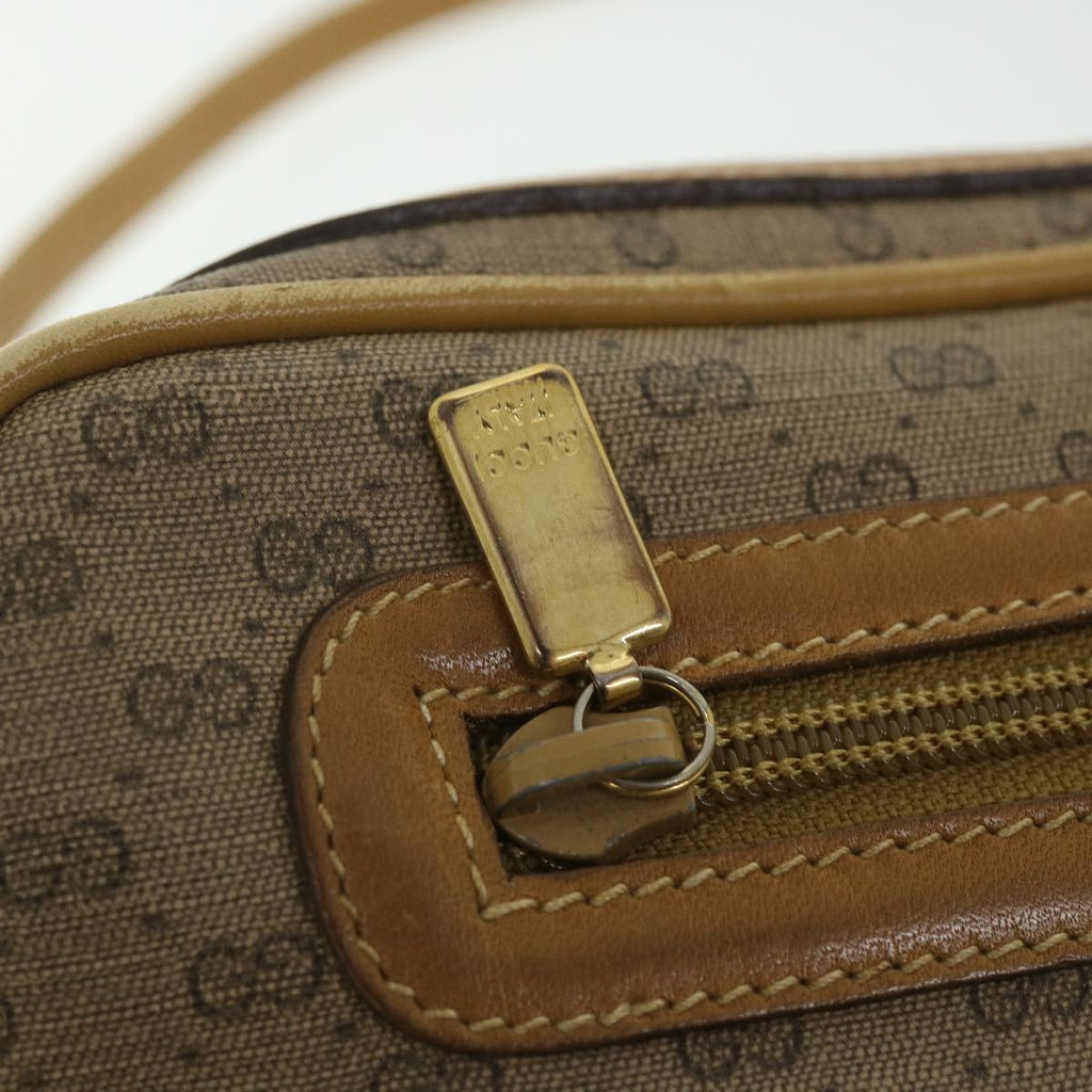 GUCCI Micro GG Supreme Shoulder Bag PVC Leather Beige 007 904 0014 bs9086
