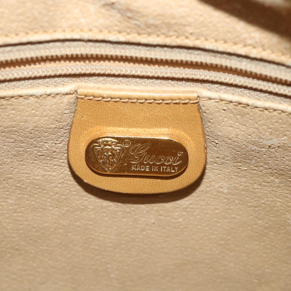 GUCCI Micro GG Supreme Shoulder Bag PVC Leather Beige 007 904 0014 bs9086