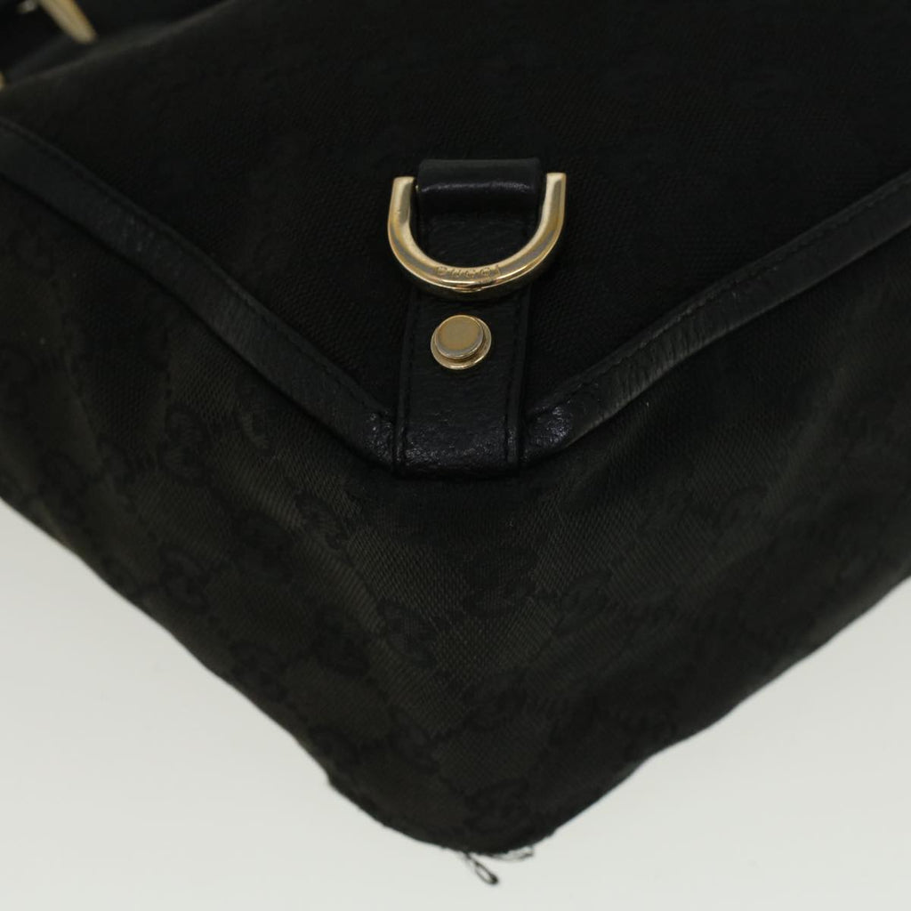 GUCCI GG Canvas Tote Bag Black 130739 bs9149