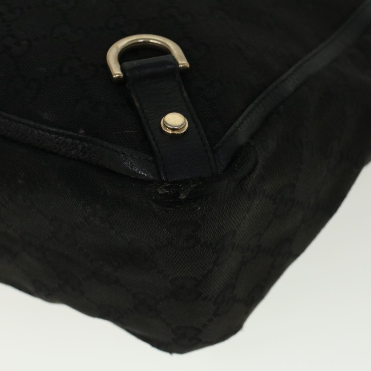 GUCCI GG Canvas Tote Bag Black 130739 bs9149