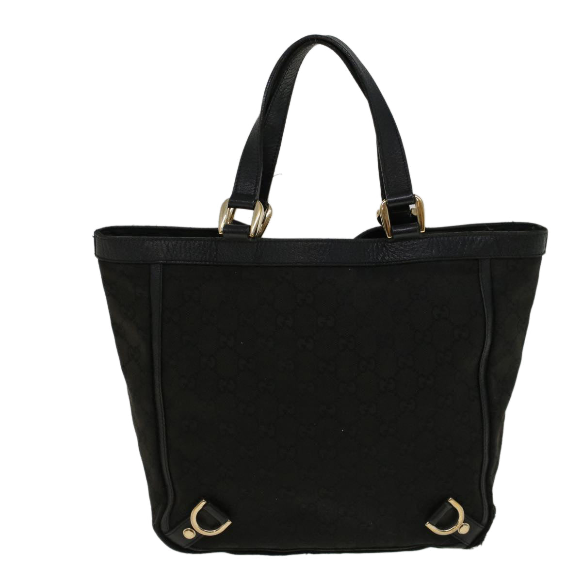 GUCCI GG Canvas Tote Bag Black 130739 bs9149