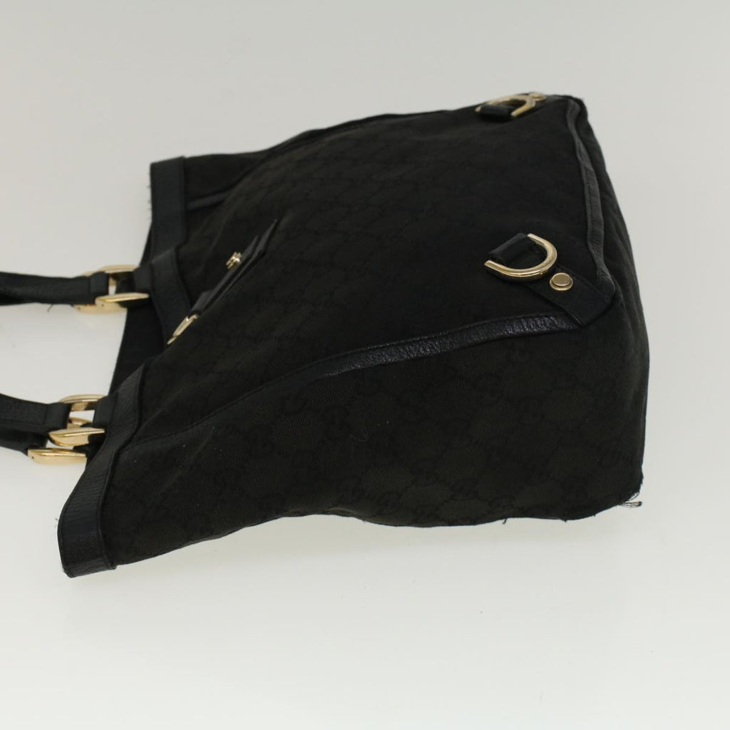 GUCCI GG Canvas Tote Bag Black 130739 bs9149