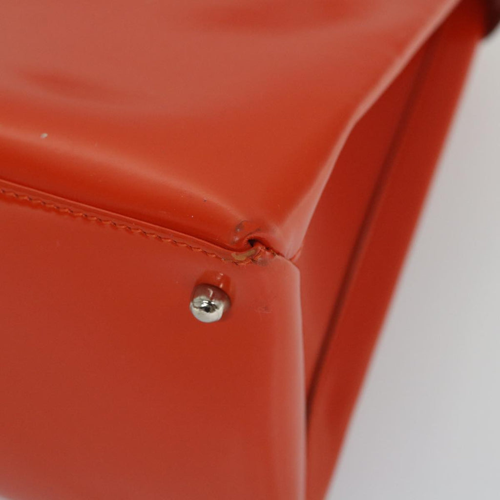 GUCCI Hand Bag Leather 2way Orange 000 2034 0508 bs9150