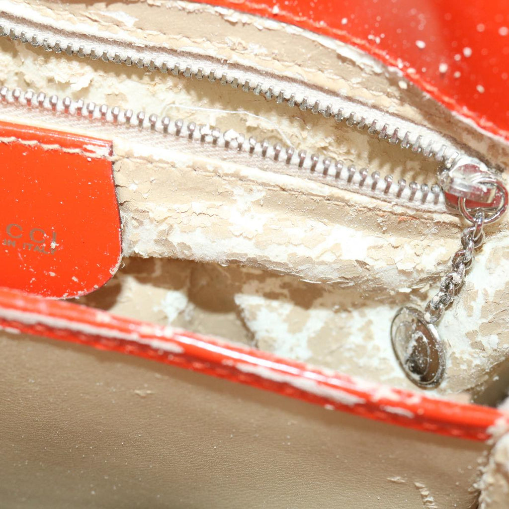 GUCCI Hand Bag Leather 2way Orange 000 2034 0508 bs9150