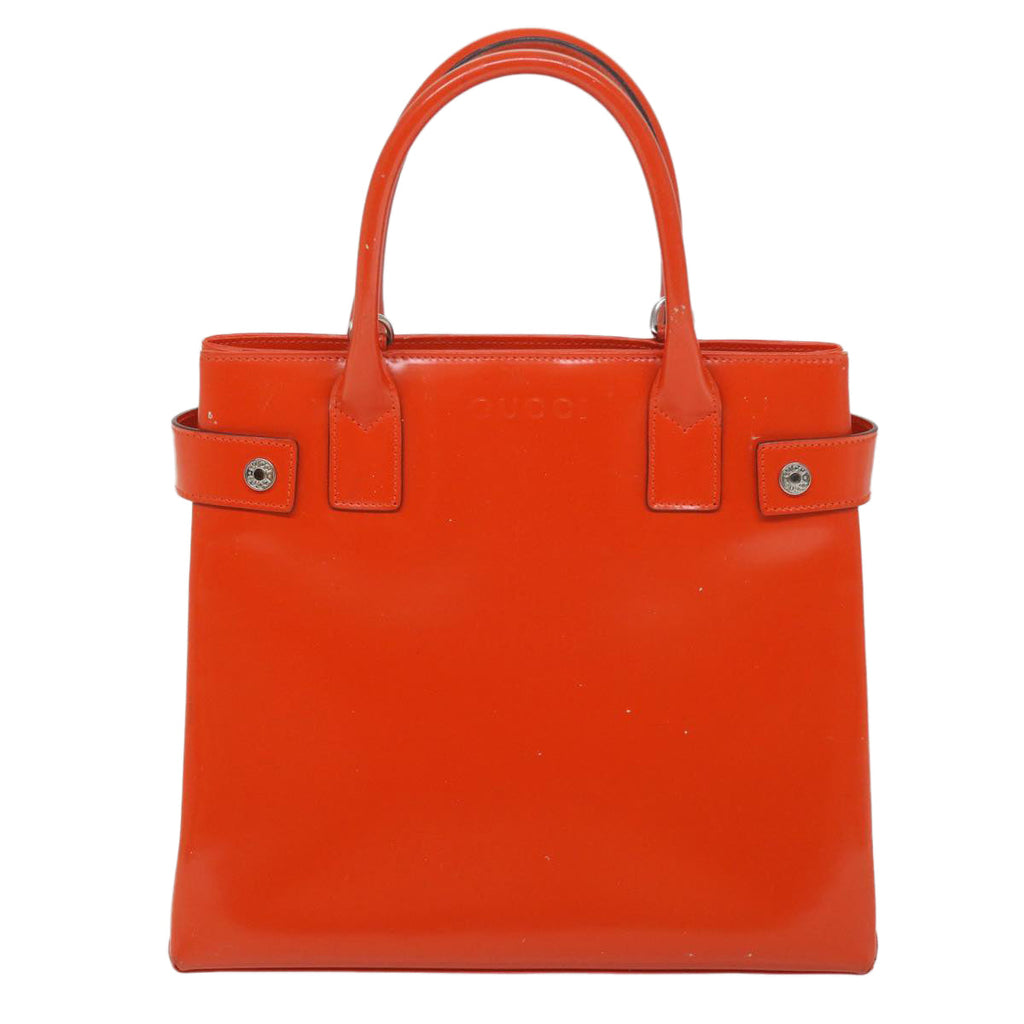 GUCCI Hand Bag Leather 2way Orange 000 2034 0508 bs9150