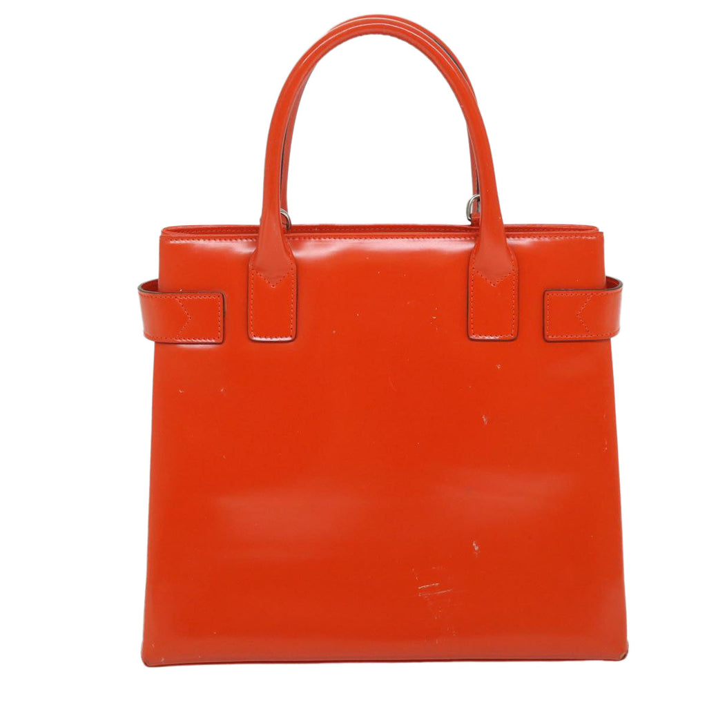GUCCI Hand Bag Leather 2way Orange 000 2034 0508 bs9150