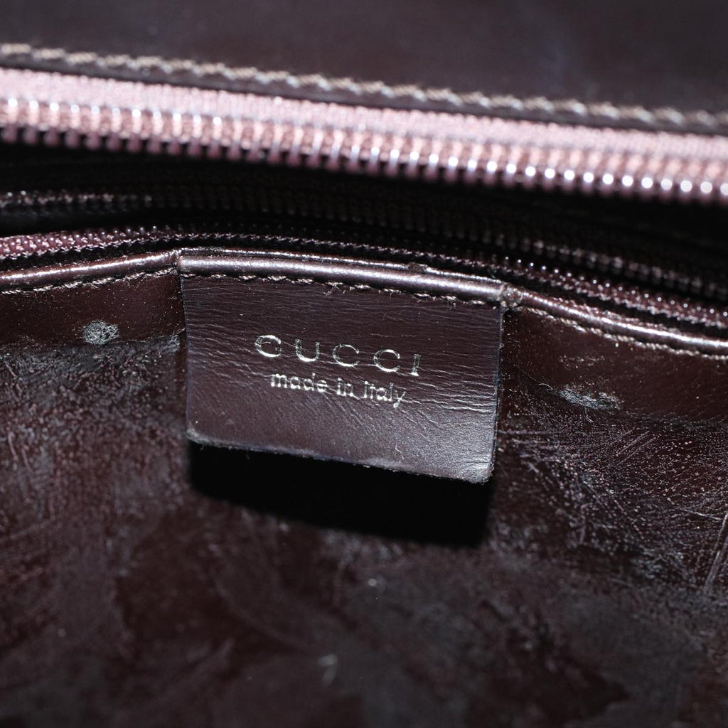GUCCI Shoulder Bag Leather Brown 001 3015 002113 bs9152