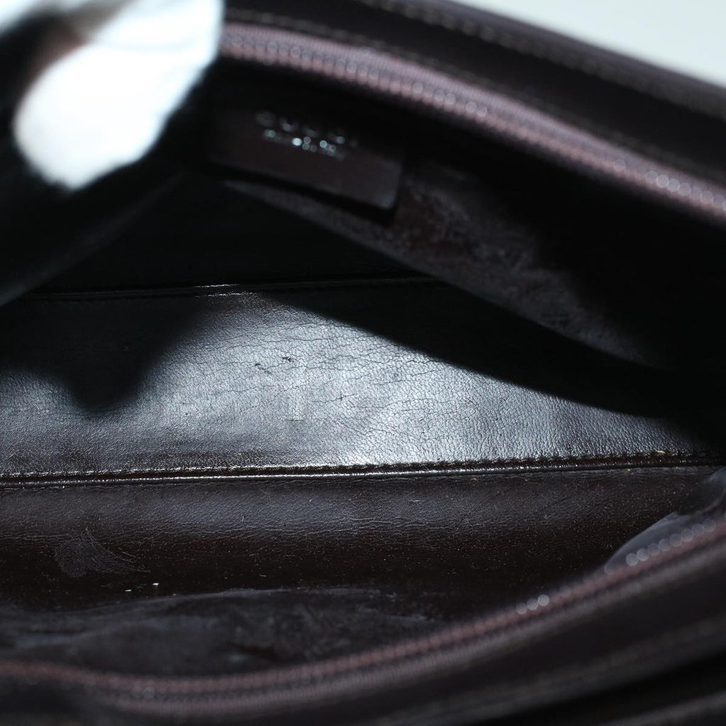 GUCCI Shoulder Bag Leather Brown 001 3015 002113 bs9152