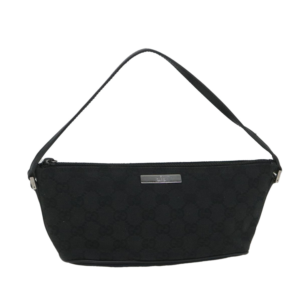 GUCCI GG Canvas Accessory Pouch Black 07198 bs9155