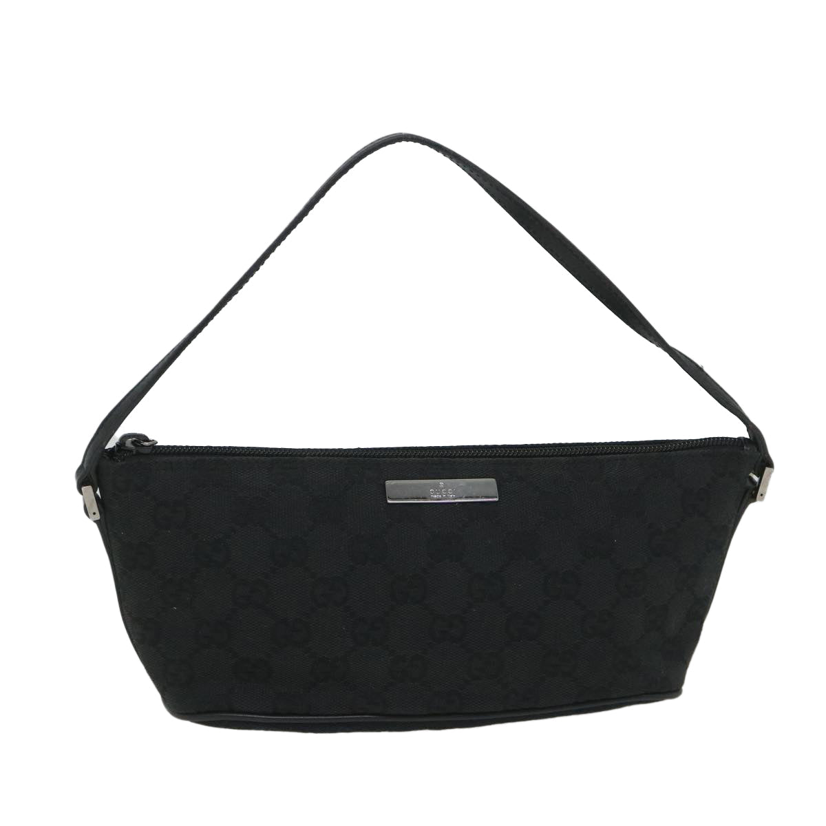 GUCCI GG Canvas Accessory Pouch Black 07198 bs9155