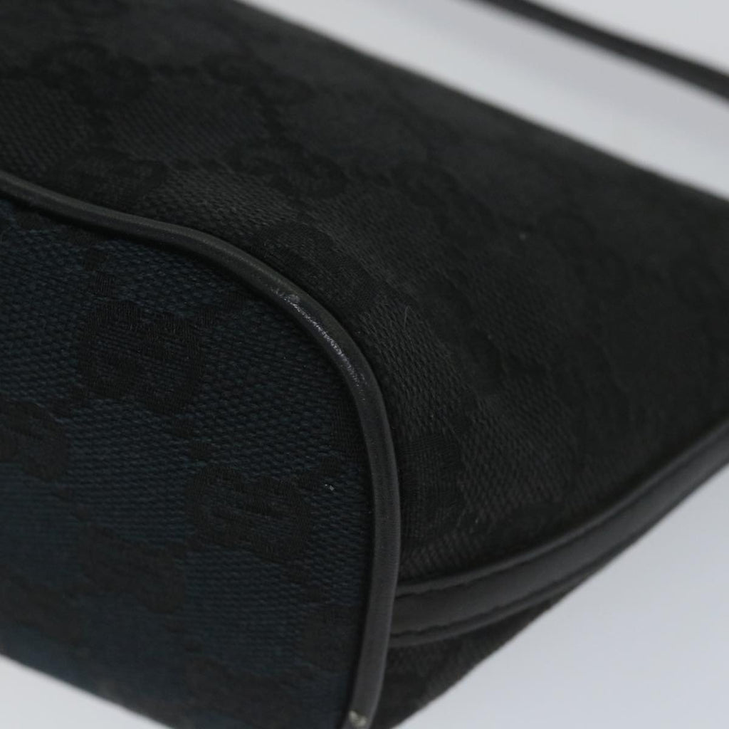 GUCCI GG Canvas Accessory Pouch Black 07198 bs9155