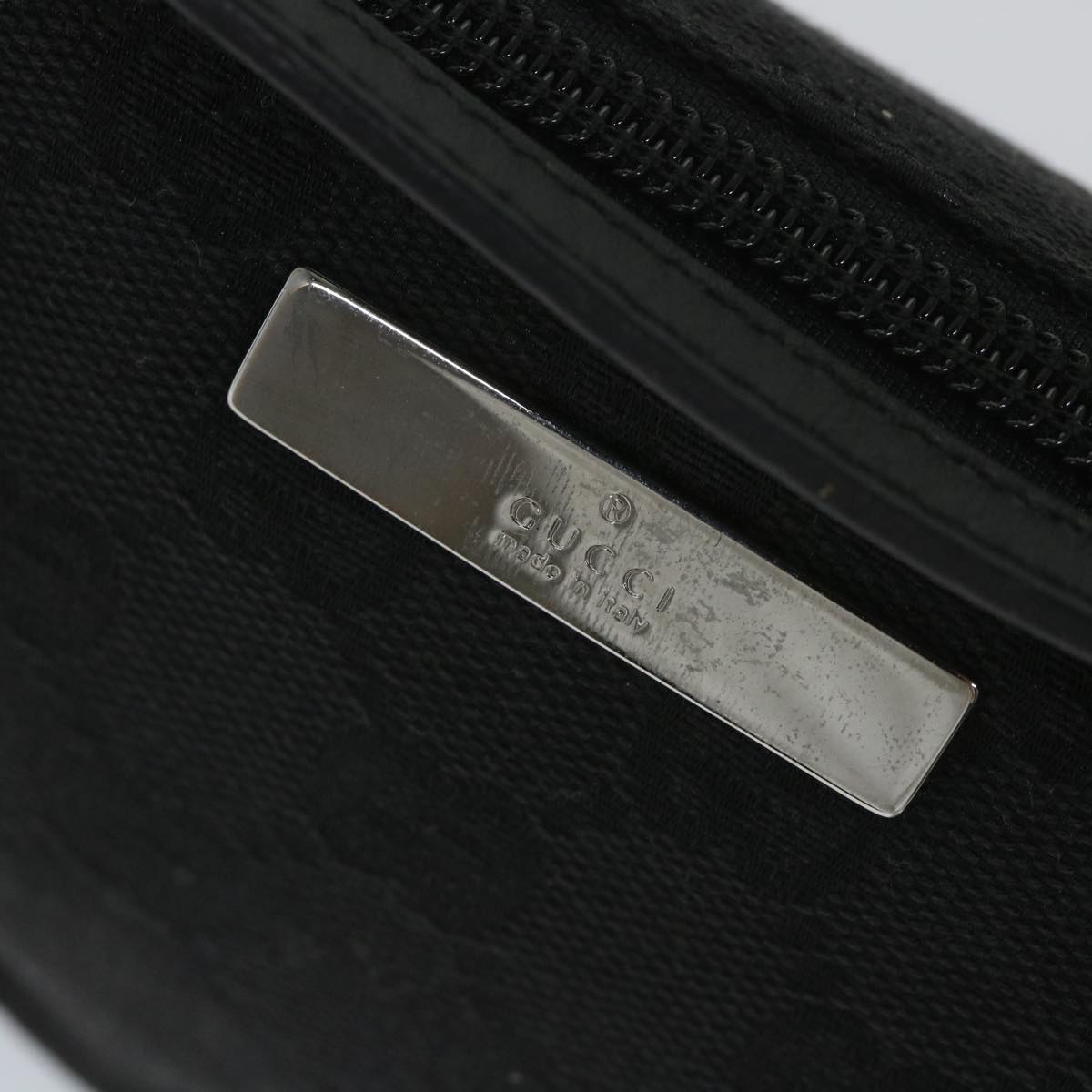 GUCCI GG Canvas Accessory Pouch Black 07198 bs9155