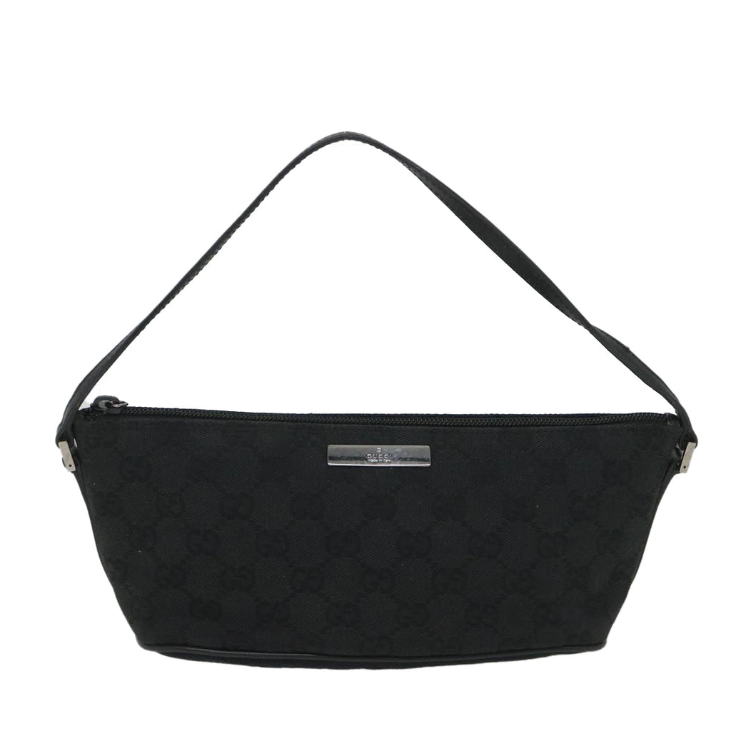 GUCCI GG Canvas Accessory Pouch Black 07198 bs9155