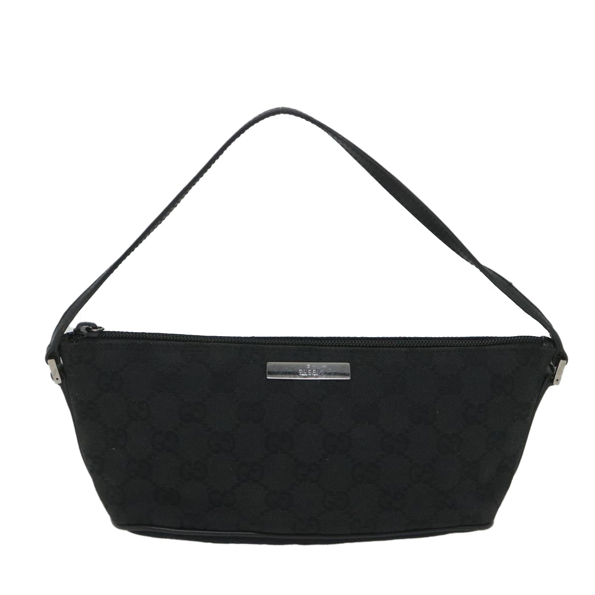 GUCCI GG Canvas Accessory Pouch Black 07198 bs9155
