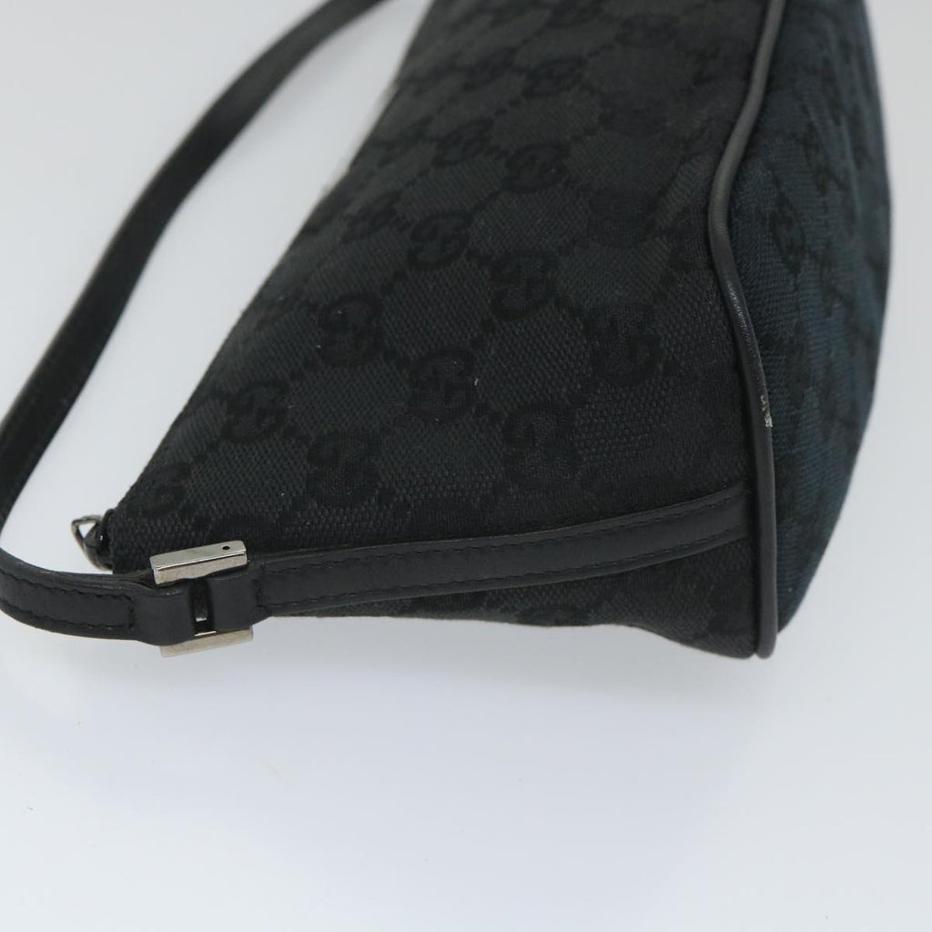 GUCCI GG Canvas Accessory Pouch Black 07198 bs9155