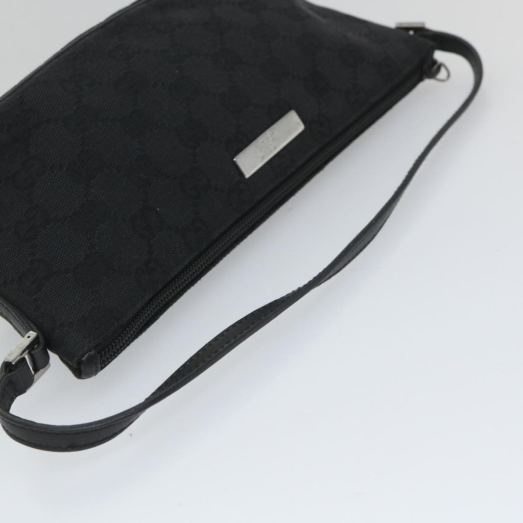 GUCCI GG Canvas Accessory Pouch Black 07198 bs9155