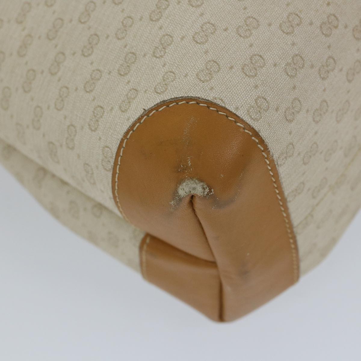 GUCCI Micro GG Supreme Web Sherry Line Tote Bag White 002 39 0215 bs9212