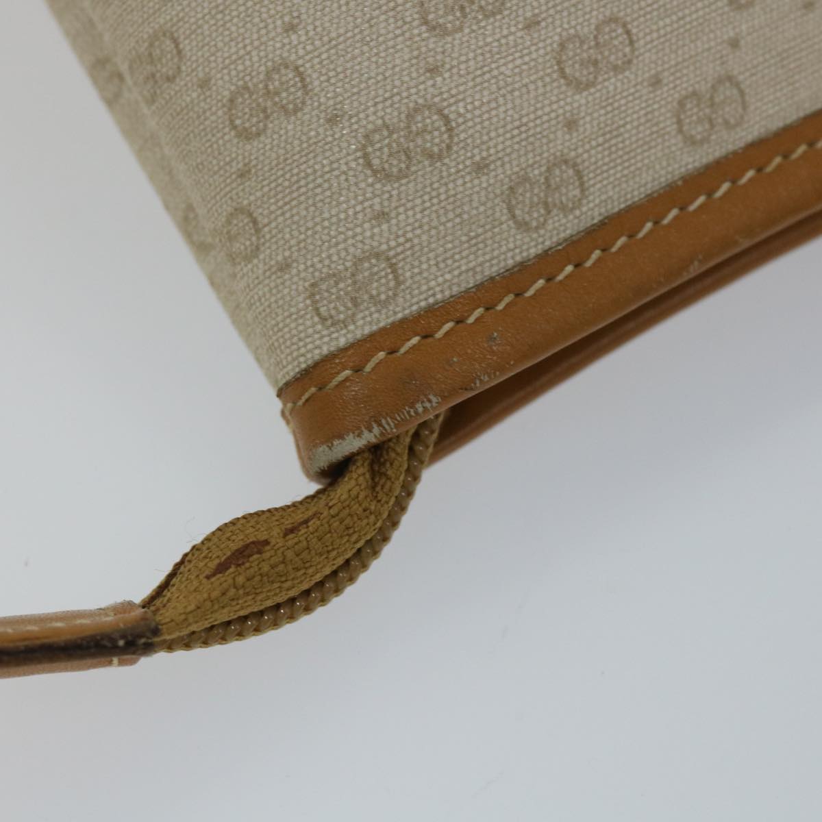 GUCCI Micro GG Supreme Web Sherry Line Tote Bag White 002 39 0215 bs9212
