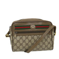 GUCCI GG Supreme Web Sherry Line Shoulder Bag Beige Red 56 02 087 bs9230