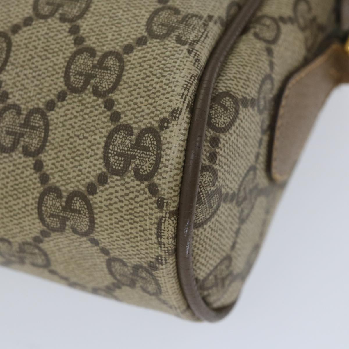 GUCCI GG Supreme Web Sherry Line Shoulder Bag Beige Red 56 02 087 bs9230
