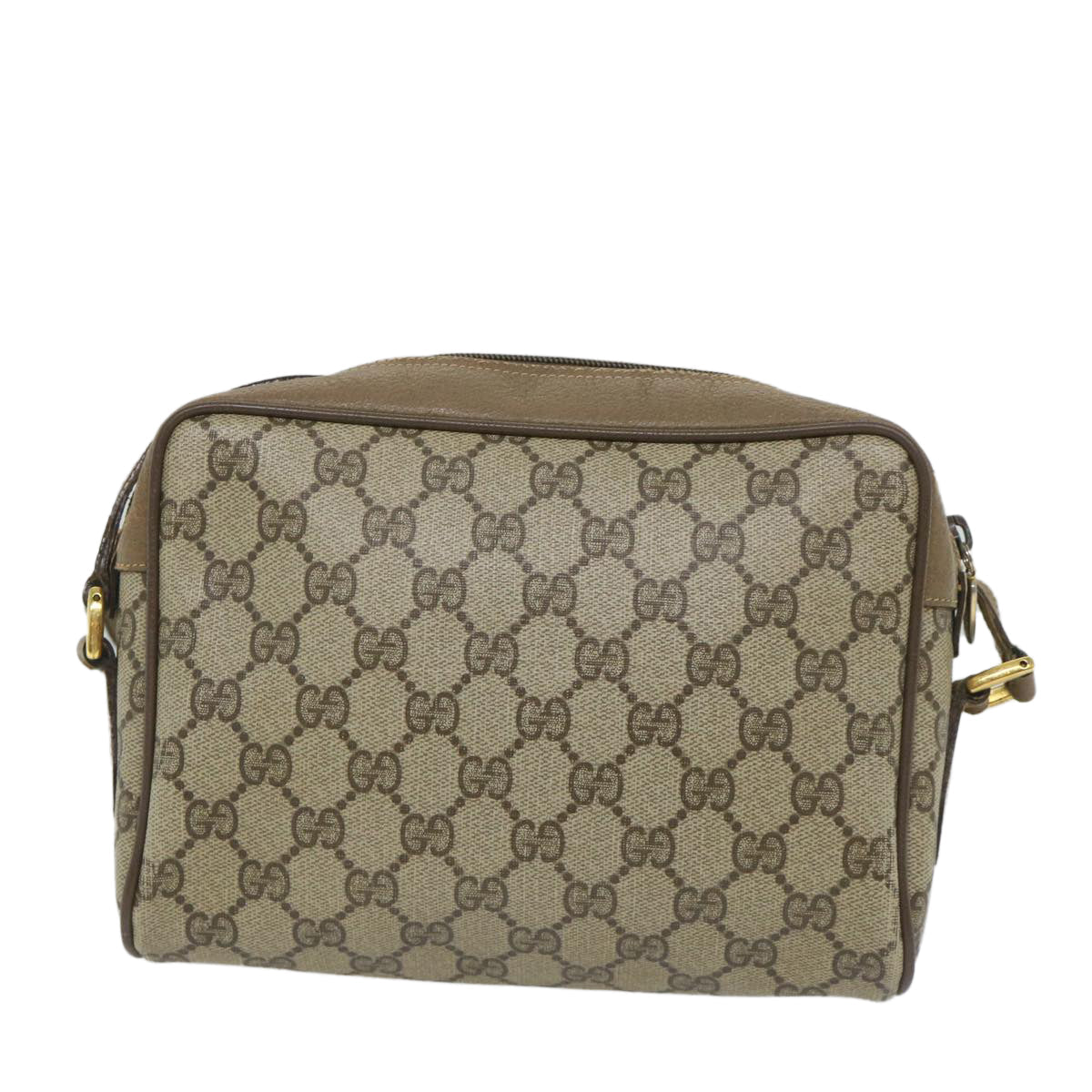 GUCCI GG Supreme Web Sherry Line Shoulder Bag Beige Red 56 02 087 bs9230