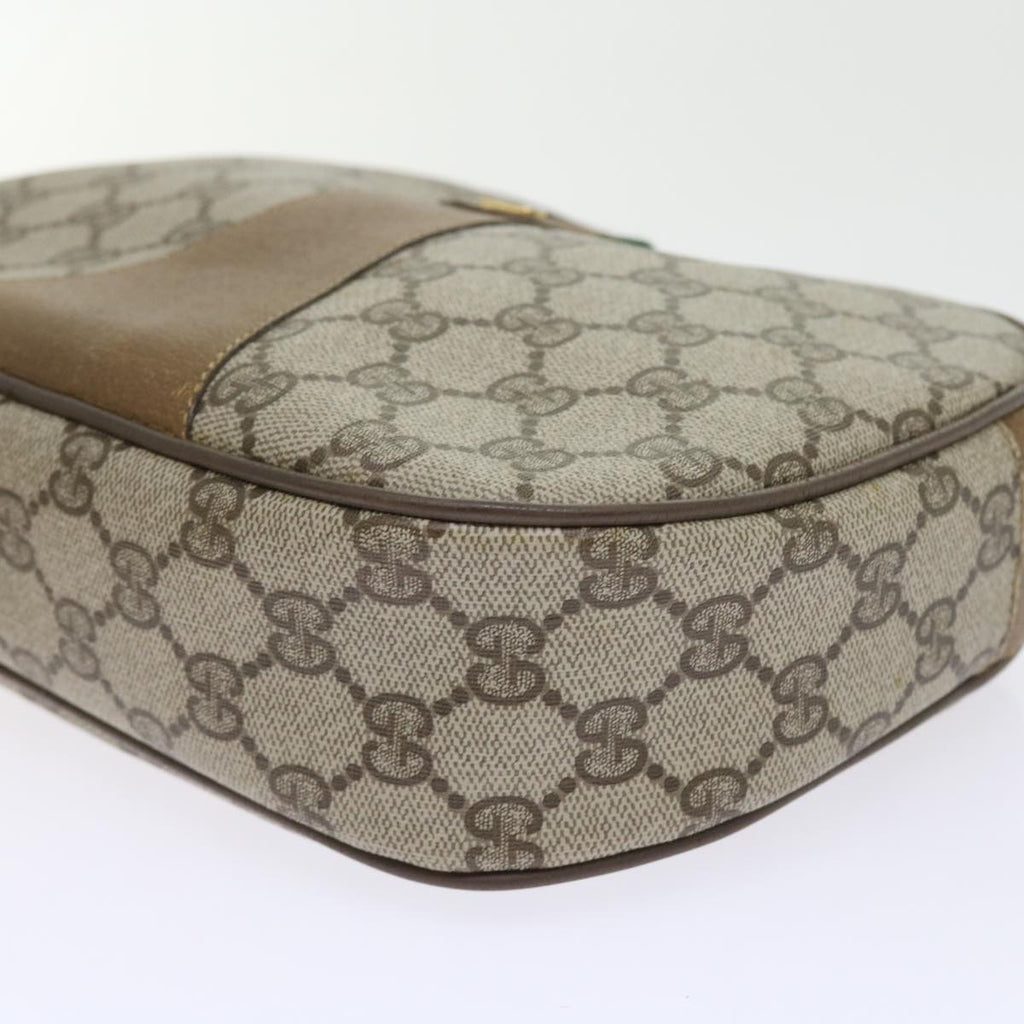 GUCCI GG Supreme Web Sherry Line Clutch Bag Beige Red 89 01 034 bs9231