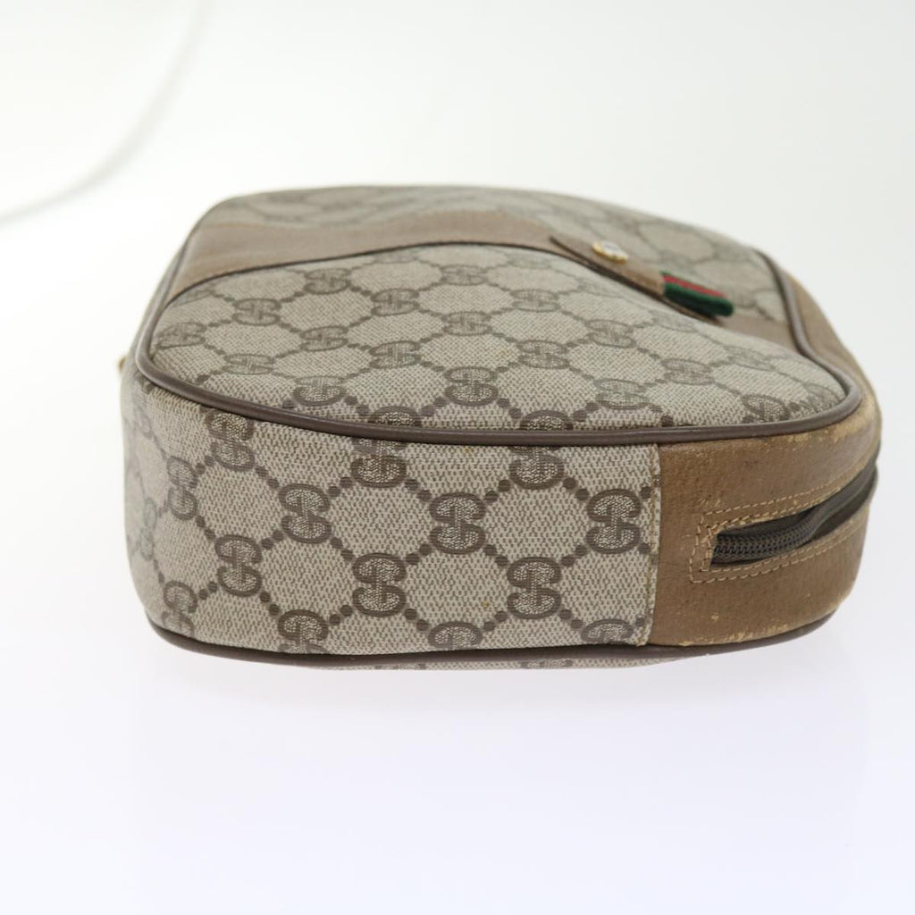 GUCCI GG Supreme Web Sherry Line Clutch Bag Beige Red 89 01 034 bs9231