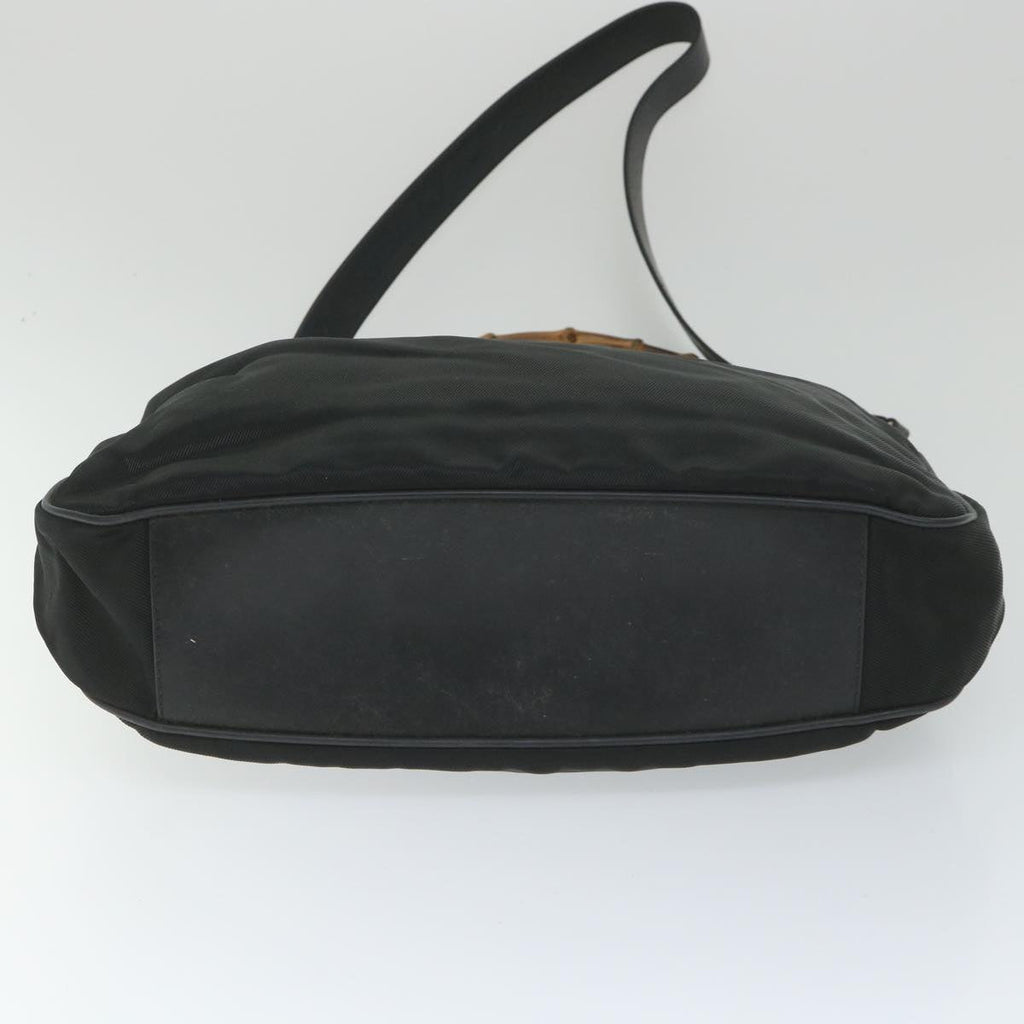 GUCCI Bamboo Shoulder Bag Nylon 2way Black bs9242