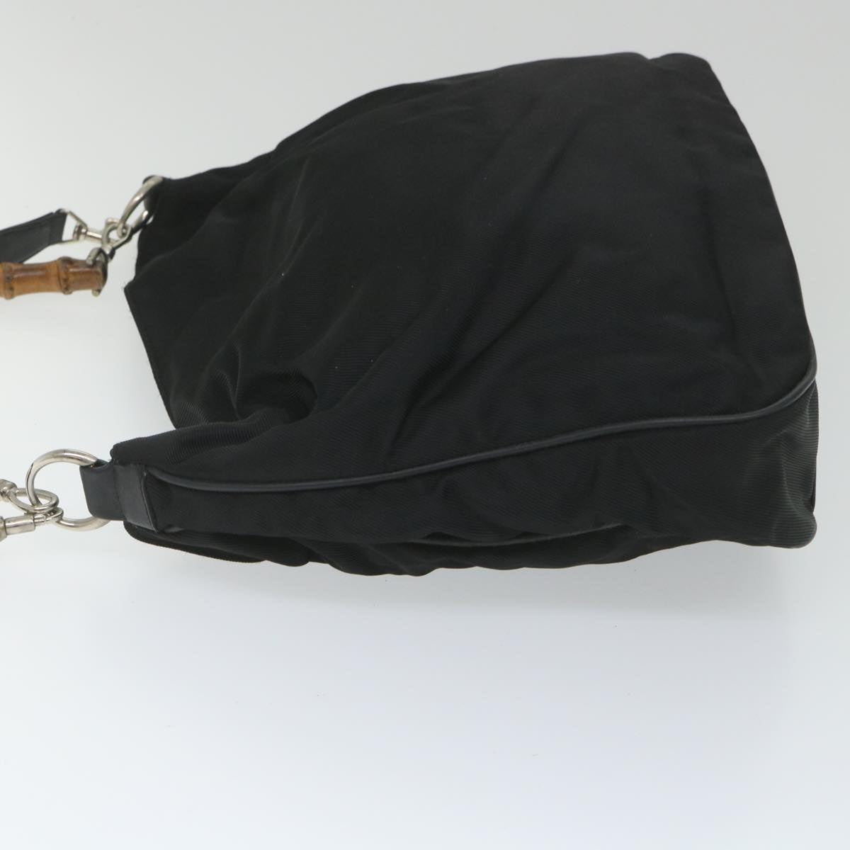 GUCCI Bamboo Shoulder Bag Nylon 2way Black bs9242