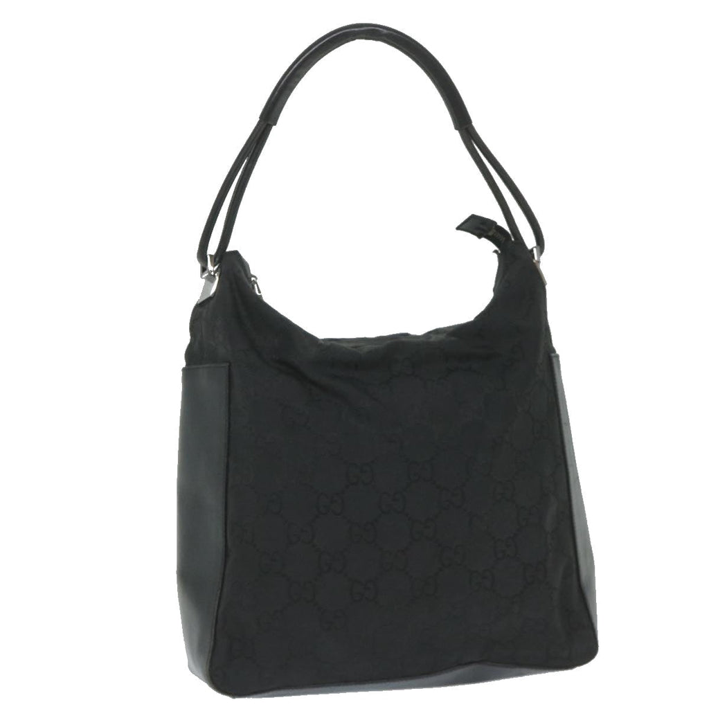 GUCCI GG Canvas Shoulder Bag Nylon Black 002 3770 200047 bs9277