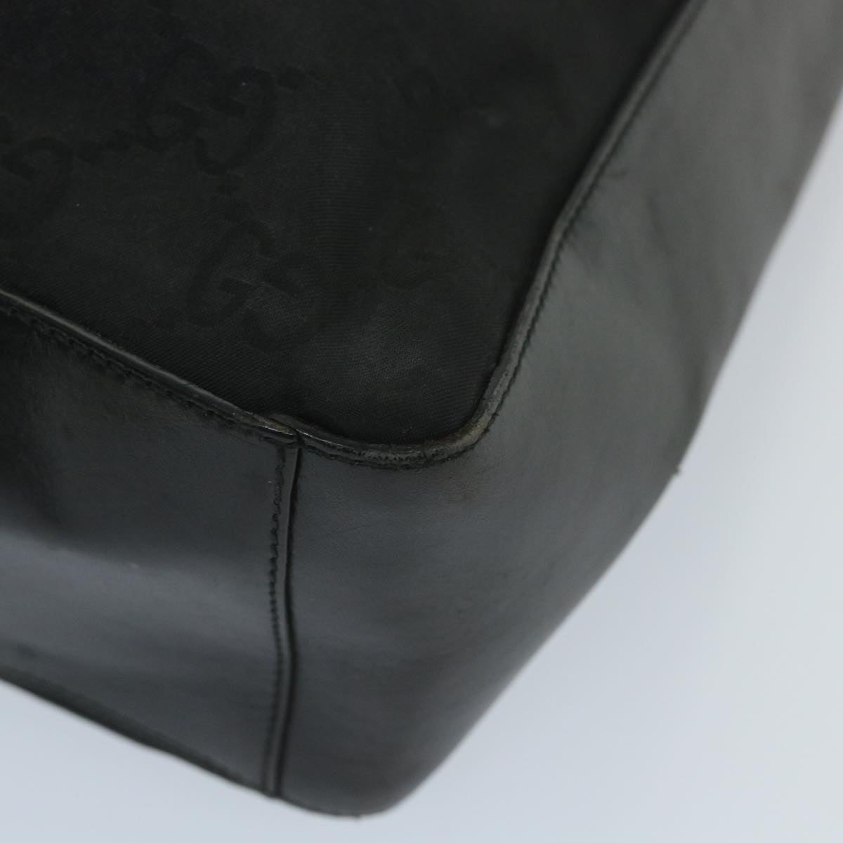 GUCCI GG Canvas Shoulder Bag Nylon Black 002 3770 200047 bs9277