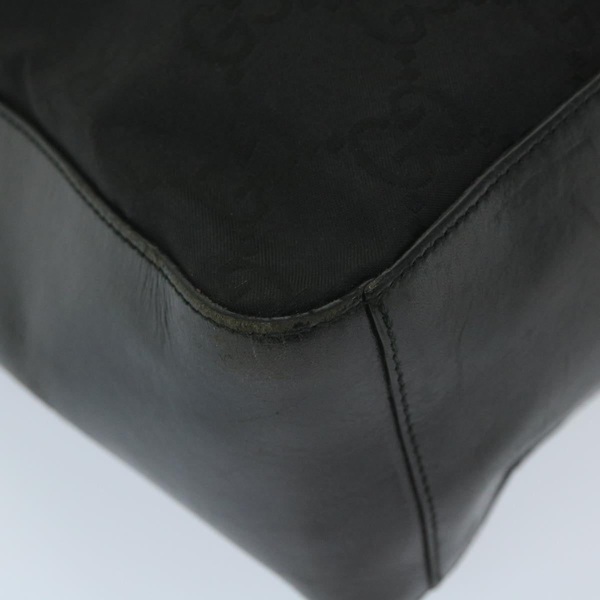GUCCI GG Canvas Shoulder Bag Nylon Black 002 3770 200047 bs9277