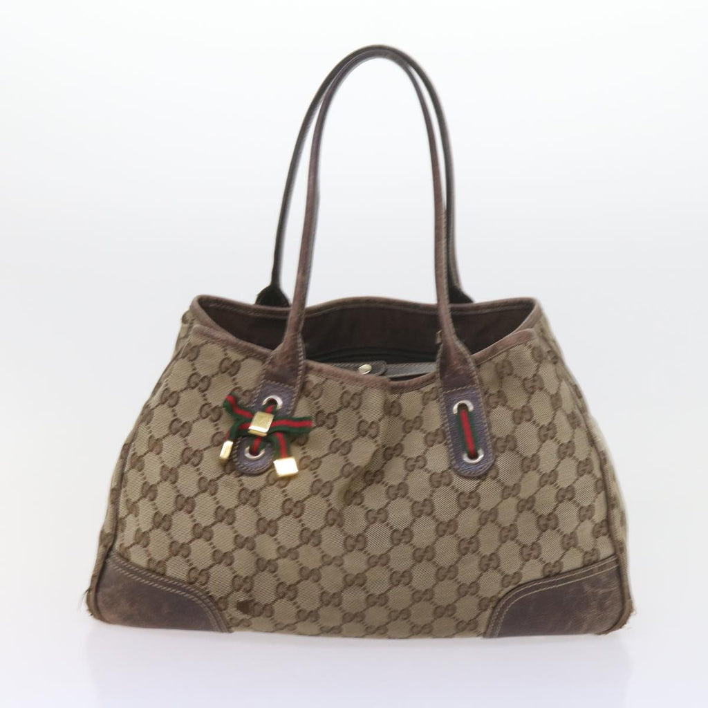 GUCCI GG Canvas Web Sherry Line Shoulder Bag 2Set Beige Green Red bs9278