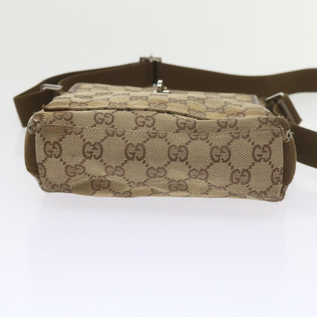 GUCCI GG Canvas Web Sherry Line Shoulder Bag 2Set Beige Green Red bs9278