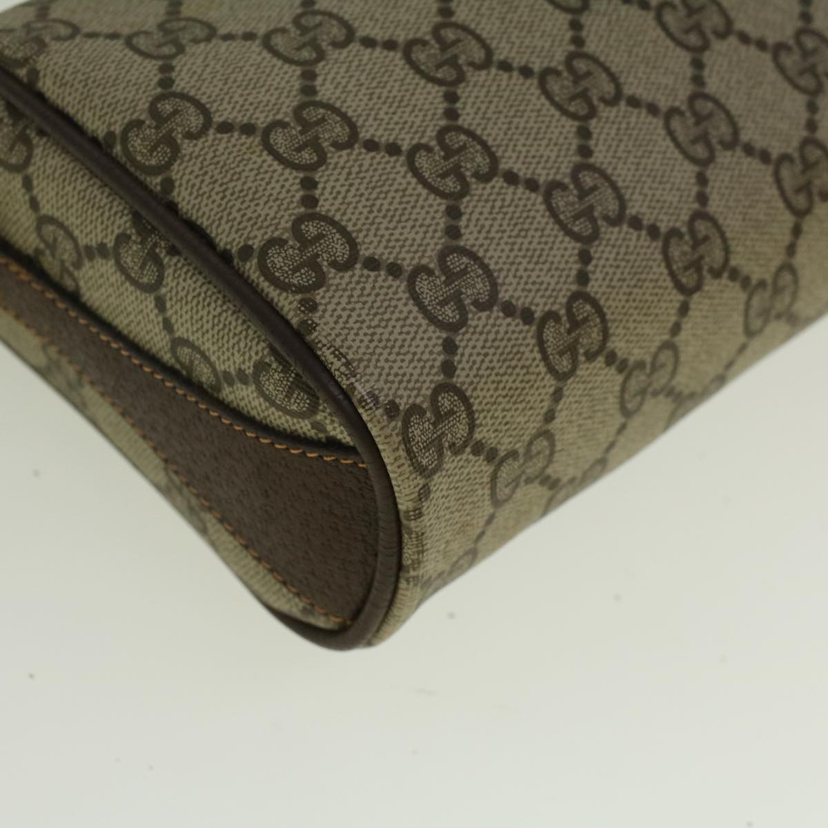 GUCCI GG Supreme Web Sherry Line Shoulder Bag Beige Red 89 02 018 bs9379