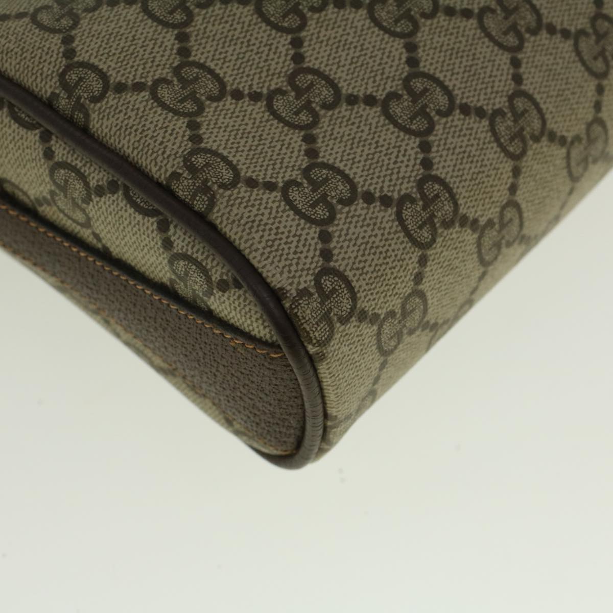GUCCI GG Supreme Web Sherry Line Shoulder Bag Beige Red 89 02 018 bs9379