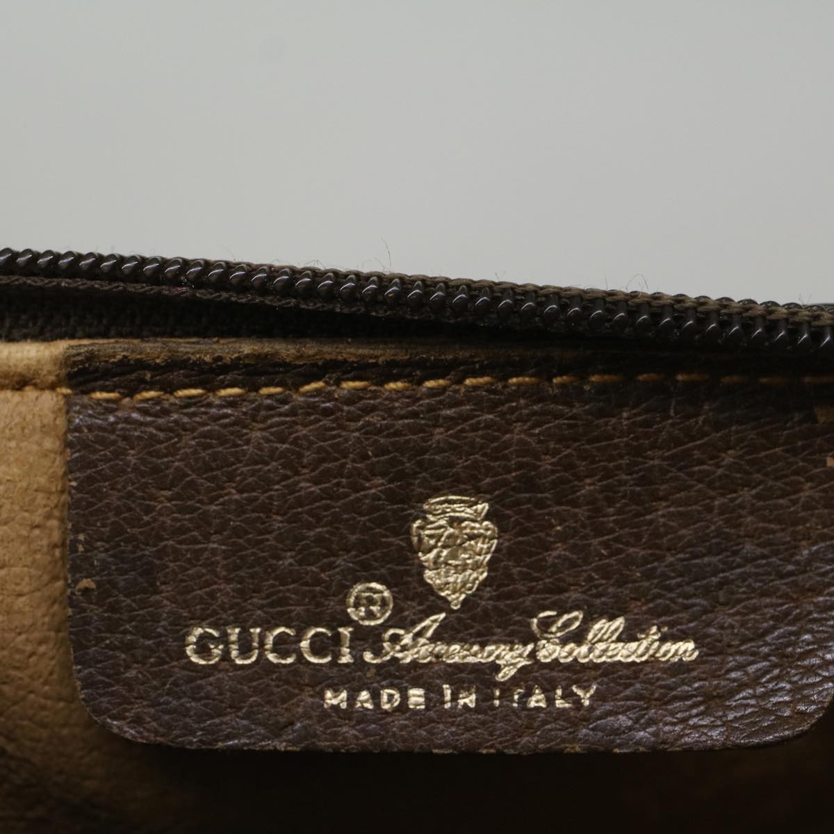 GUCCI GG Supreme Web Sherry Line Shoulder Bag Beige Red 89 02 018 bs9379