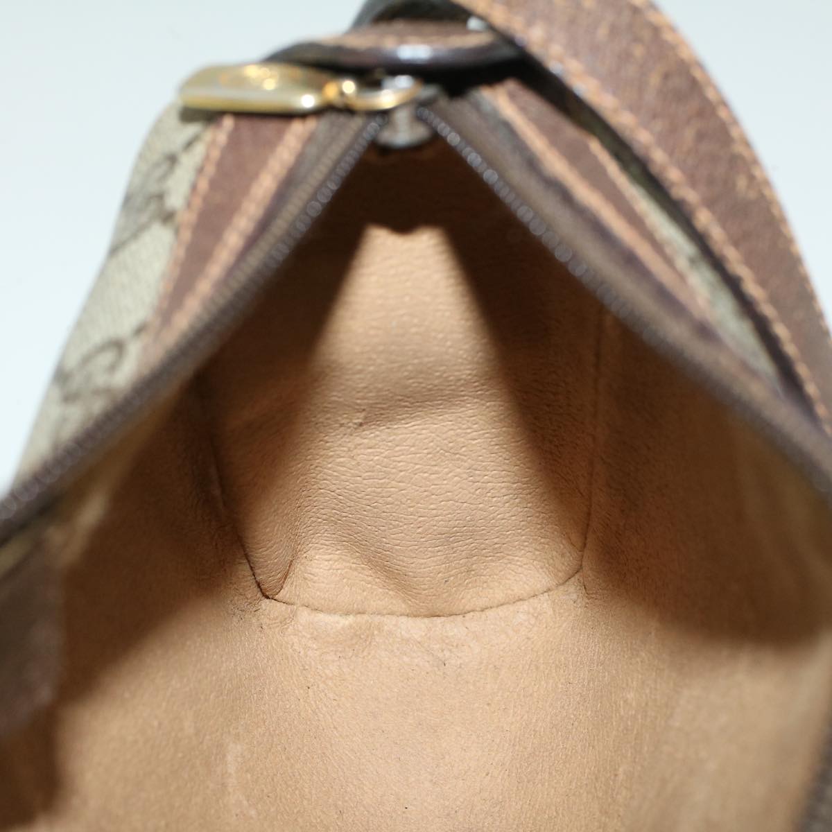 GUCCI GG Supreme Web Sherry Line Shoulder Bag Beige Red 89 02 018 bs9379
