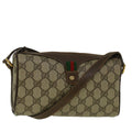 GUCCI GG Supreme Web Sherry Line Shoulder Bag Beige Red 89 02 018 bs9379