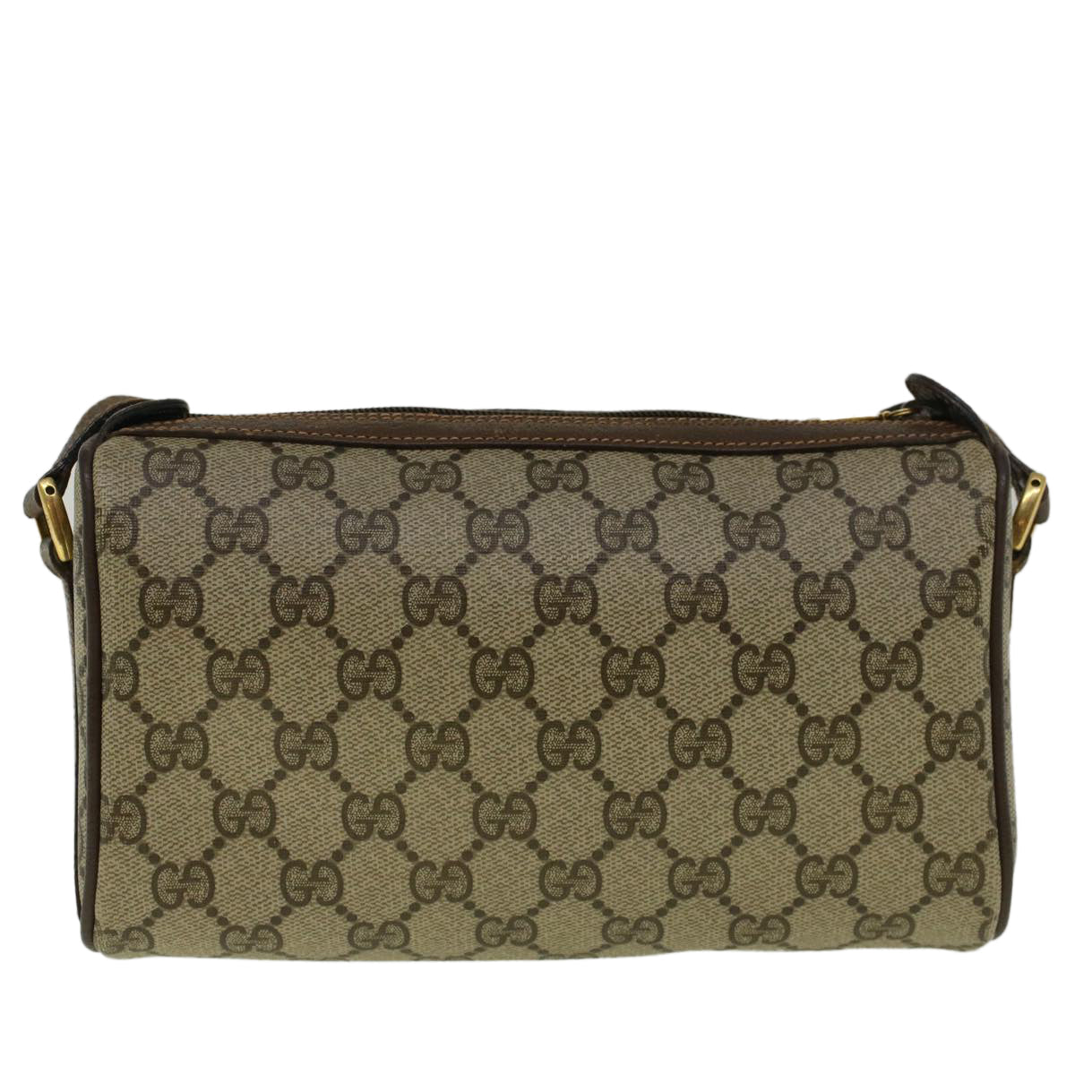 GUCCI GG Supreme Web Sherry Line Shoulder Bag Beige Red 89 02 018 bs9379