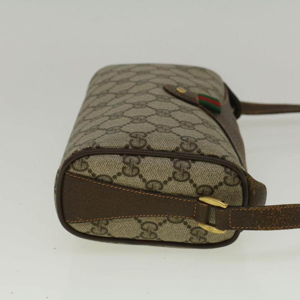 GUCCI GG Supreme Web Sherry Line Shoulder Bag Beige Red 89 02 018 bs9379