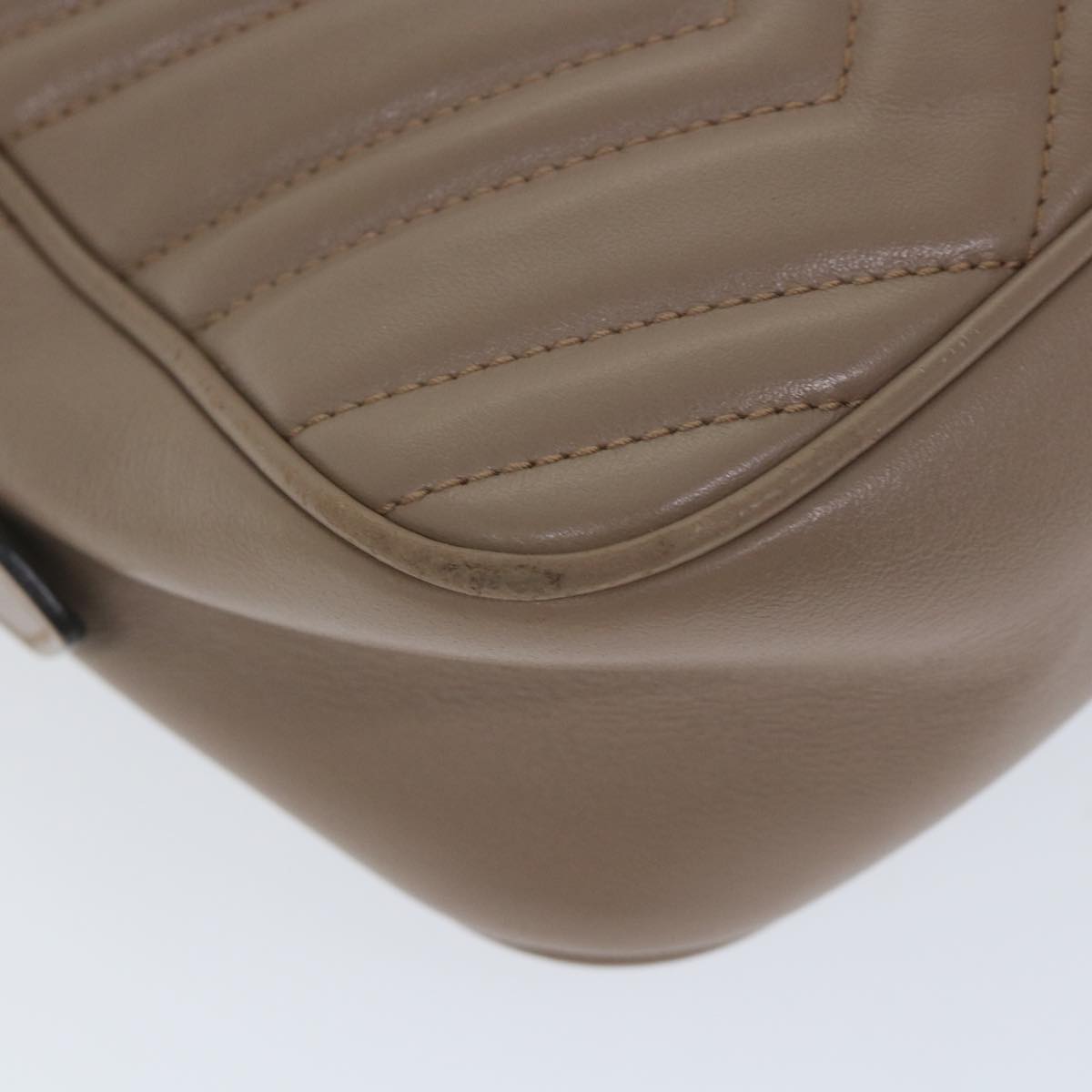 GUCCI GG Marmont Shoulder Bag Beige 447632 bs9395