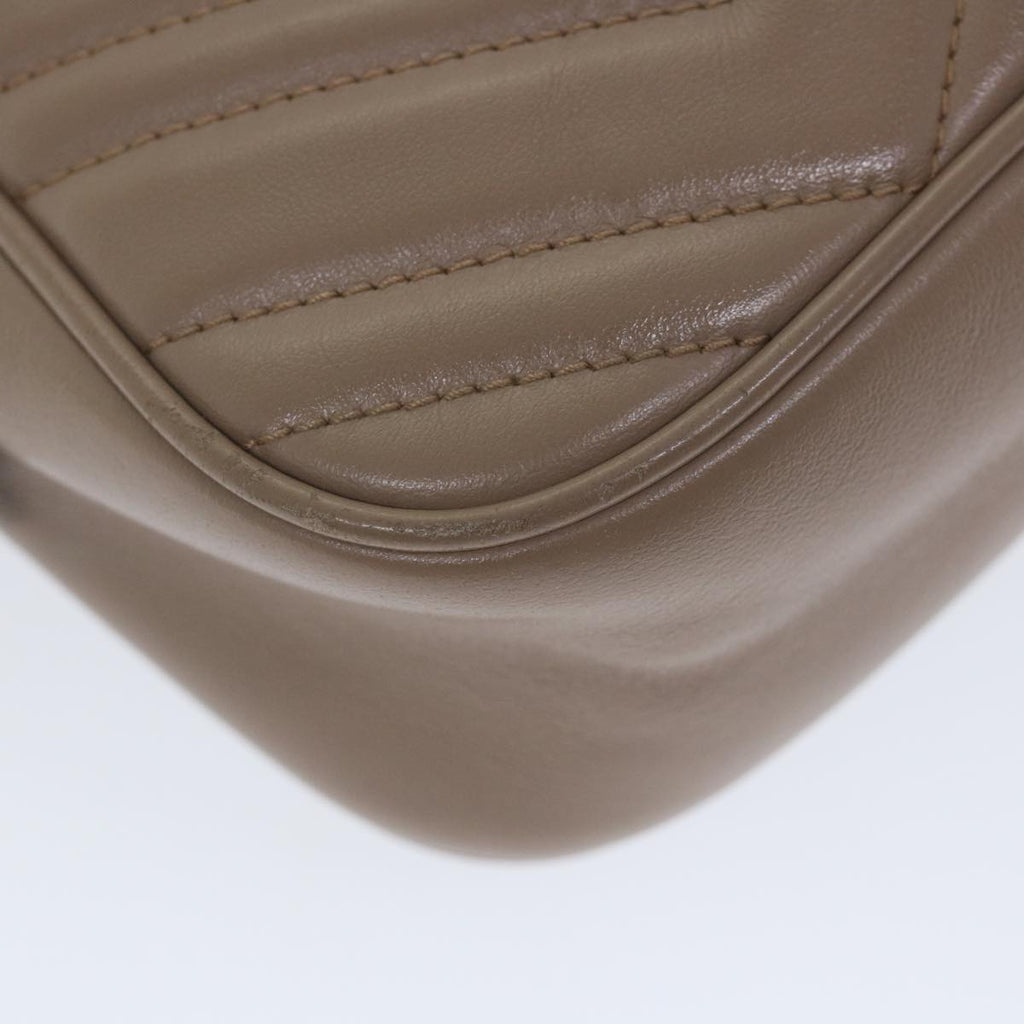 GUCCI GG Marmont Shoulder Bag Beige 447632 bs9395