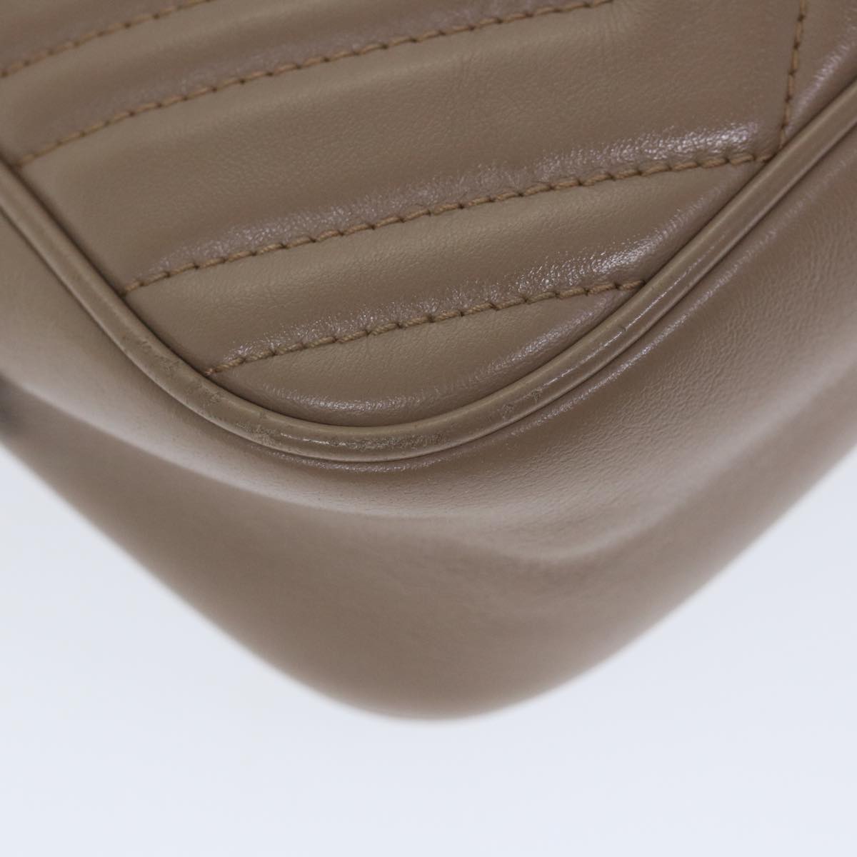 GUCCI GG Marmont Shoulder Bag Beige 447632 bs9395