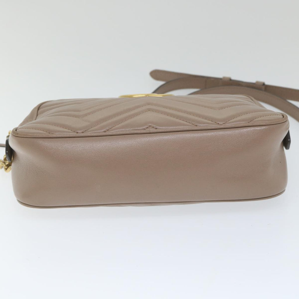GUCCI GG Marmont Shoulder Bag Beige 447632 bs9395