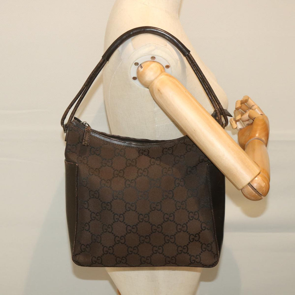 GUCCI GG Canvas Shoulder Bag Brown 001 3766 200047 bs9441