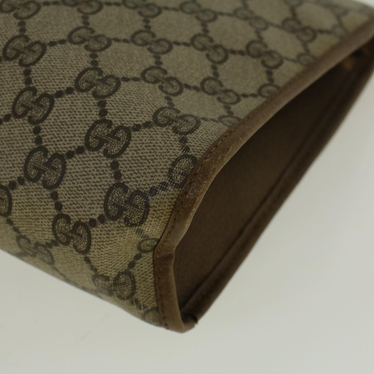 GUCCI GG Supreme Web Sherry Line Clutch Bag Red Beige 89 01 031 bs9444