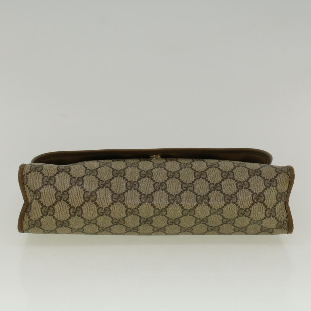 GUCCI GG Supreme Web Sherry Line Clutch Bag Red Beige 89 01 031 bs9444